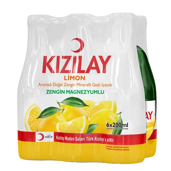 KIZILAY MADEN SUYU LİMON C 6 LI