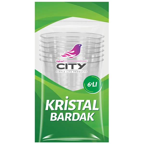 NEW CİTY KRİSTAL BARDAK 6 Lİ