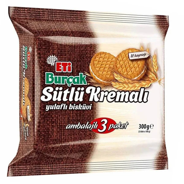 ETİ BURÇAK KREMALI 3LÜ