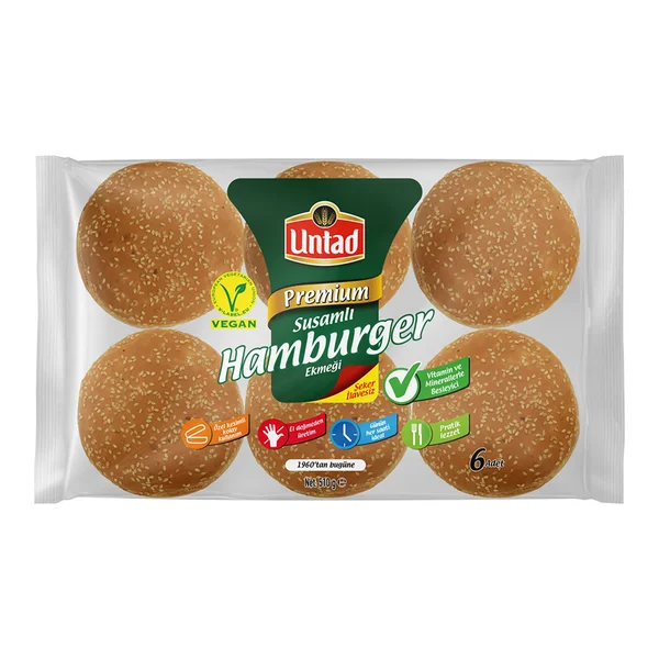 UNTAD PREMİUM HAMBURGER SUSAMLI 6*