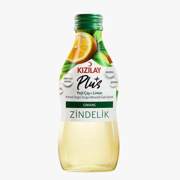 KIZILAY PLUS MADEN SUYU YEŞİL ÇAY&GİNSENG 200 ML