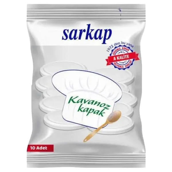 SARKAP 82 MM POŞETLİ 10'LU KAVANOZ KAPAĞI